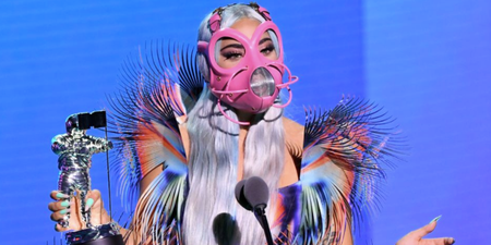 Lady Gaga dominated the socially distant VMAs in an assortment of couture face masks