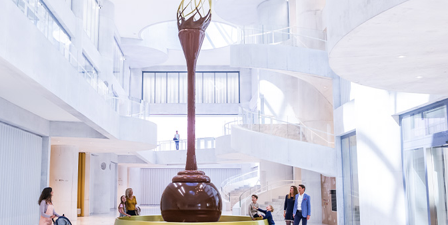 Lindt has just opened a chocolate museum with a massive chocolate fountain