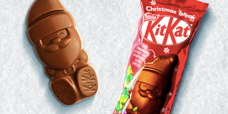 KitKat has brought out a crunchy chocolate Santa bar for Christmas