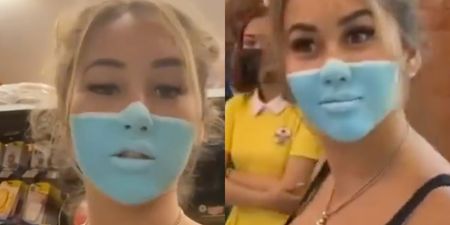 Influencer has passport seized in Bali after painting fake mask on her face