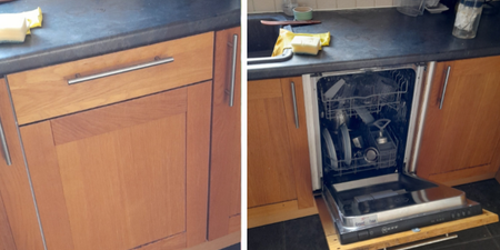 Man discovers ‘fake cupboard’ in kitchen is actually a dishwasher