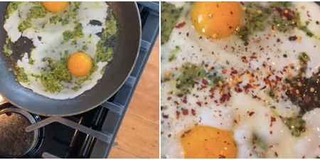 Pesto eggs are going viral on TikTok – and when you try them, you’ll see why