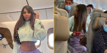 Model poses for Insta photo in business class, is exposed by passengers
