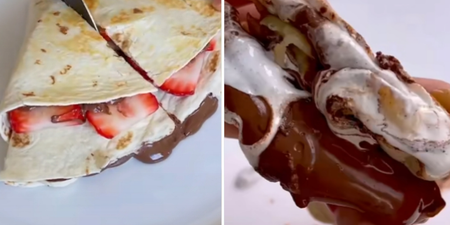 People are making dessert quesadillas on TikTok and they look so good