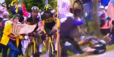 Woman arrested over Tour de France’s worst-ever crash