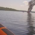 Family of five rescued from burning boat on Lough Derg
