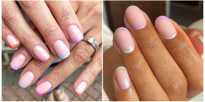 rainbow nails are trending