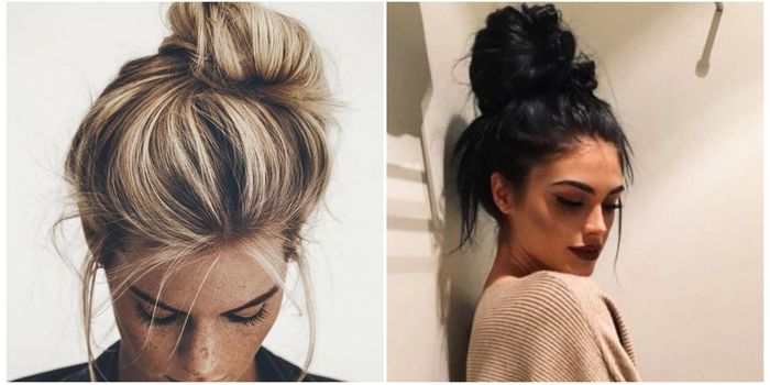how to get the perfect messy top knot