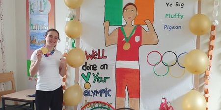 Kellie Harrington honoured with surprise art after going back to work