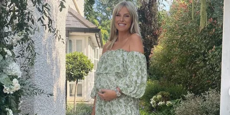 Pippa O’Connor “beaming” after lavish garden baby shower