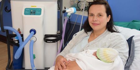 Woman becomes first to use greener gas and air during child birth in UK