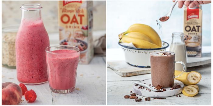 smoothies made with oat milk