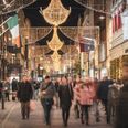 Christmas lights are already going up around Dublin city