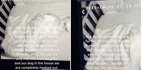 WATCH: Parents see person walk past daughter’s crib in creepy baby monitor footage
