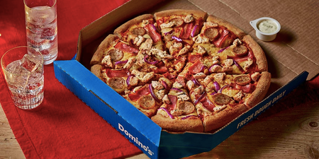 Festive feels: Dominos has launched their first-ever Christmas-themed pizza