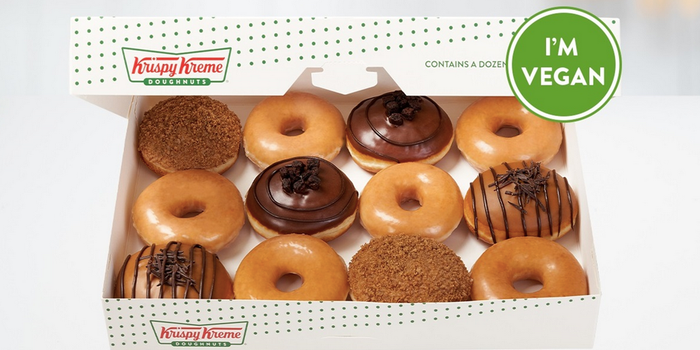Krispy Kreme has launched 3 vegan doughnuts