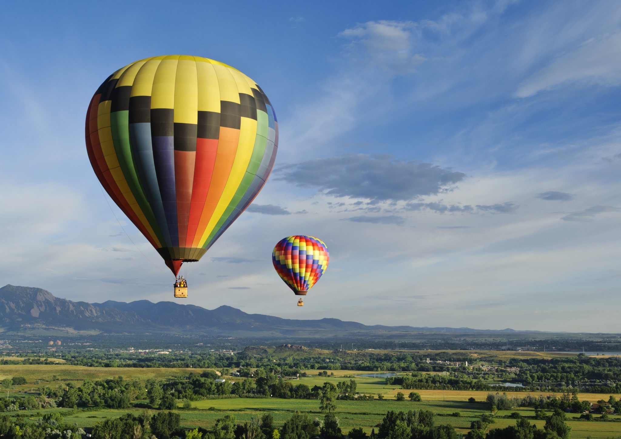 Romantic hot air balloon ride best sale two