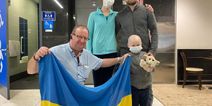 5 year old Ukrainian boy arrives in Ireland for leukaemia treament