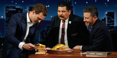 Jamie Dornan makes a Tayto sandwich on American TV – but his recipe raises eyebrows