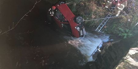 Two people rescued from car that entered water in Antrim