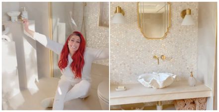 Stacey Solomon tours her new bathroom at Pickle Cottage