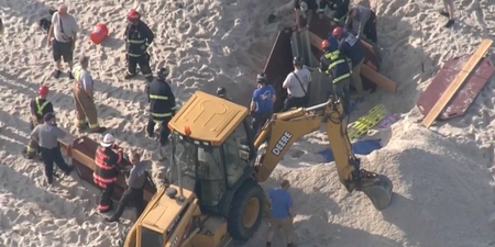 Teenager dies in sand collapse after digging hole on beach