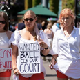 Drop all-white dress code at Wimbledon for players who are menstruating, urge protestors