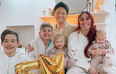Stacey Solomon shares tribute to sons who acted as her best men