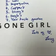 This uber Irish note in a second-hand copy of Gone Girl will give you a laugh