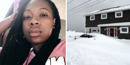 22 year old woman dies after being trapped in her car during a blizzard