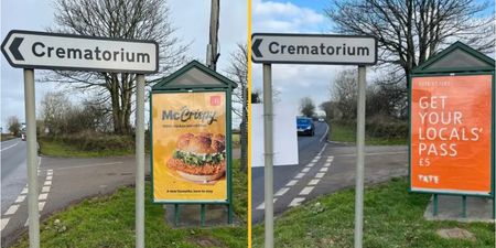 McDonald’s McCrispy ad beside crematorium leaves bad taste in people’s mouths