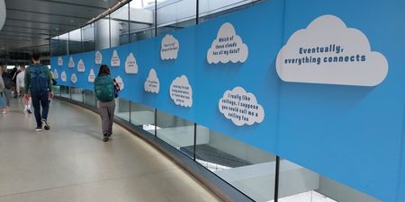 Dublin Airport retire infamous washing line and cloud graphics from T1