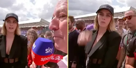 Cara Delevingne hits back at Sky Sports reporter following grid walk snub at British GP