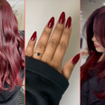 Dark Cherry Red: the hair and nail colour you’re going to want to get in on