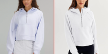 This Amazon half-zip is a great dupe for the Lululemon scuba top