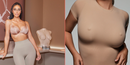 Kim K’s new SKIMS faux nipple bra has divided the Internet