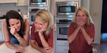 Grandmother’s reaction to daughter’s baby news goes viral