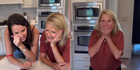 Grandmother’s reaction to daughter’s baby news goes viral