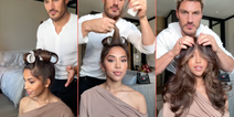Kim K’s hair stylist tried the bouncy blow-dry TikTok trend and gave it a big thumbs up