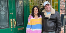 Lucy Kennedy is back with a bang after moving in with Corrie legend Simon Gregson
