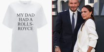 Victoria Beckham launches €130 t-shirt saying ‘My dad had a Rolls Royce’ after working class claims