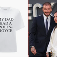 Victoria Beckham launches €130 t-shirt saying ‘My dad had a Rolls Royce’ after working class claims