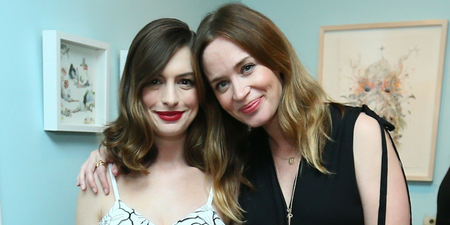 Anne Hathaway and Emily Blunt reveal how they met on The Devil Wears Prada set