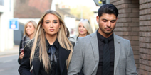 Georgia Harrison supported by Anton Danyluk at latest Stephen Bear court hearing