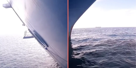 People ‘terrified’ after man drops GoPro under cruise ship and discovers what’s underneath