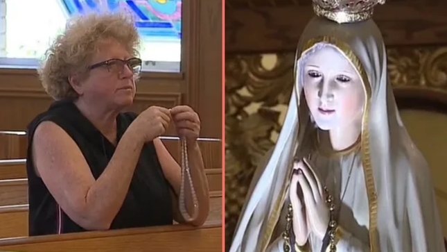 People Stunned By Miracle Caught On Camera As Virgin Mary Statue Blinks Herie 3582