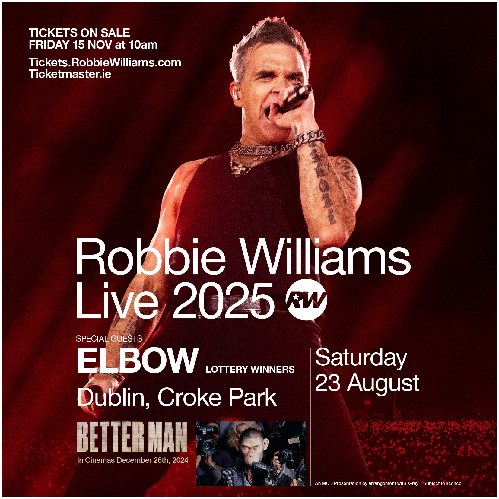 Robbie Williams announces Dublin concert as part of highlyanticipated