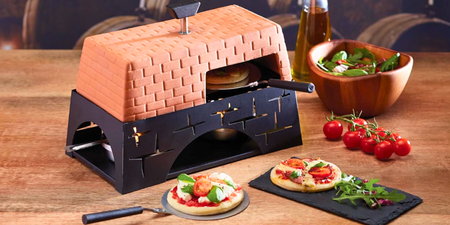 Save yourself an Italy trip by making your own home pizzas with on sale table top oven
