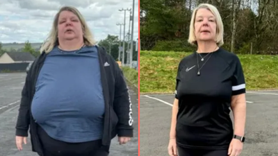 Woman loses 13 stone without calorie counting using simple ‘delay not deny’ principle