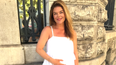 Doireann Garrihy enjoys final getaway as due date nears